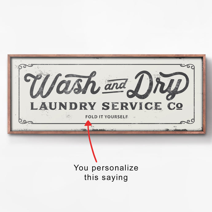 Wash & Dry (Personalized)