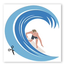 Load image into Gallery viewer, Surfer in Wave (Sticky)