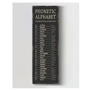 Phonetic Alphabet (Canvas Wrap)